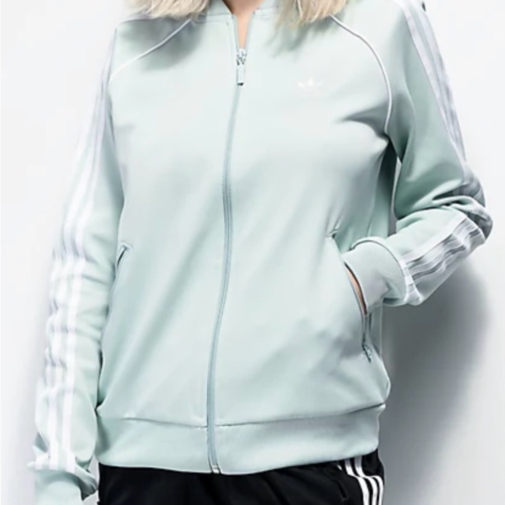 Adidas Mint Jacket with Stripes